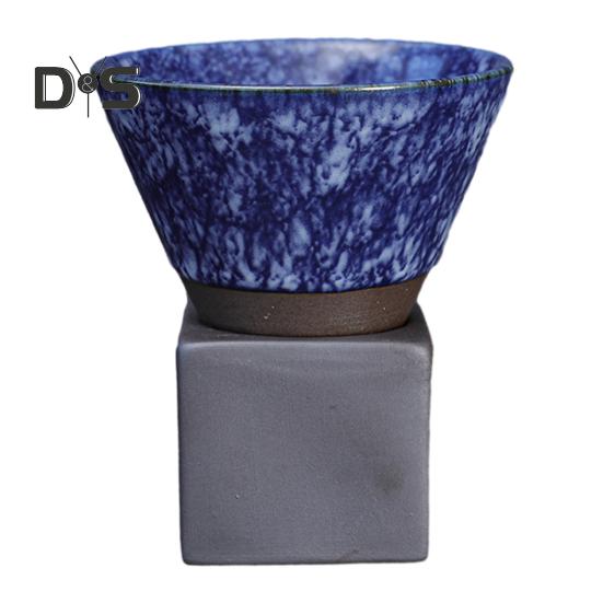 200 мл керамическая воронка для кофе с основанием, термостойкая кружка ручной работы в японском стиле для латте, капучино, чая, эспрессо, коническая кружка, подарок на день рождения