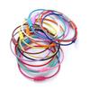 10pcs Colored Painted Steel Wire Keychain DIY Keyring Accessories Circle Rope Cable Loop Camp Luggage Tag Screw Lock Gadget 15cm