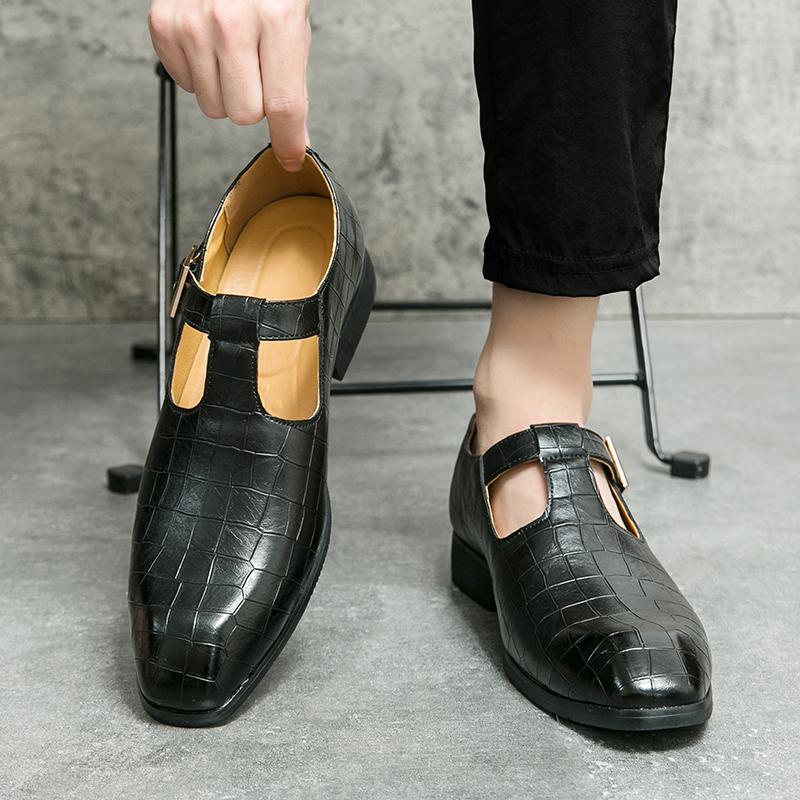 Fashion Trends 2024 New Brand Men's Baotou Leather Sandals Spring Summer Autumn Loafers Shoes Flats Black Business Party Loafers