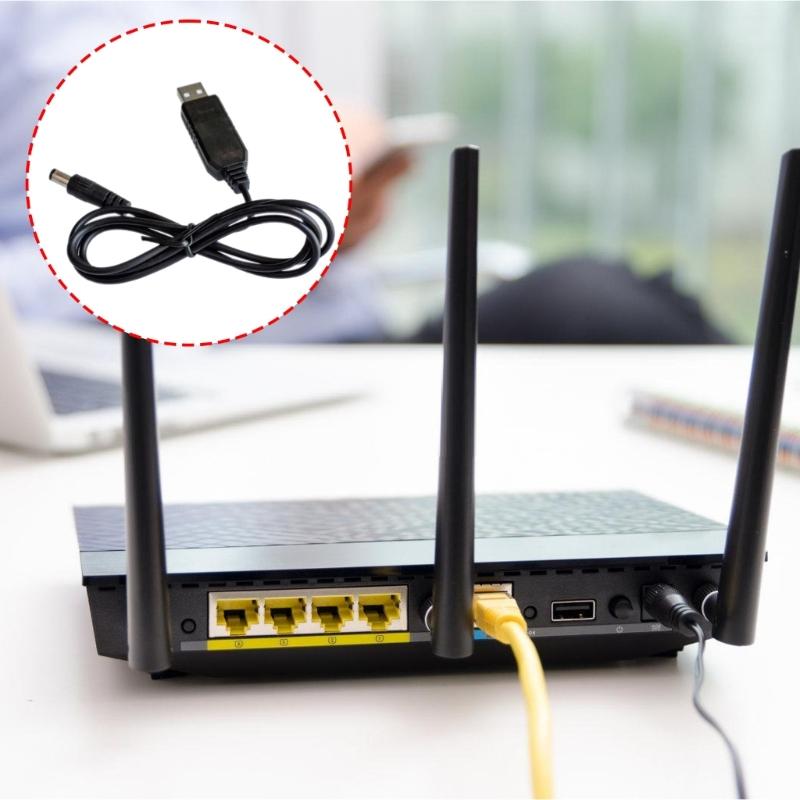 Функциональный повышающий преобразователь USB на DC5521 Кабель питания 5 В на 9 В/12 В для DIY-проектов Сетевых устройств