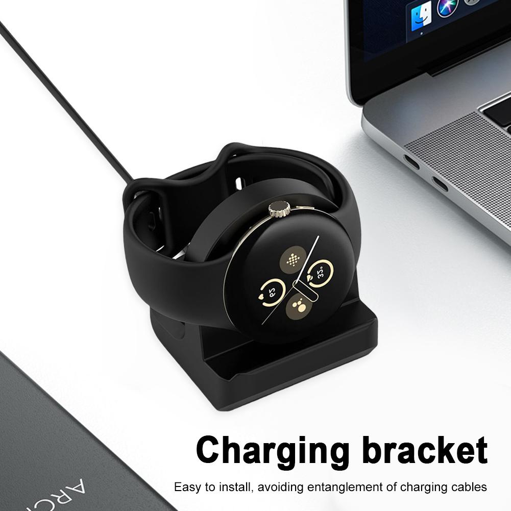 Подставка для зарядного устройства, силиконовая нескользящая подставка для зарядки, держатель для док-станции, подставка для зарядного устройства, держатель для Google Pixel Watch 3 41 мм 45 мм