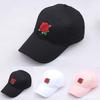 Women Man Embroidered Flower Denim Cap Fashion Baseball Cap Topee