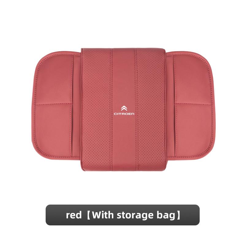 GESW6 Car Leather Armrest Box Pad Memory Foam Armrest Mat For Citroen Celysee C6 C3 C5 C1 C2 C4 Aircross Picasso Cactus Berlingo Saxo