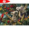 5D DIY Full Round Rhinestone Animal Cute Koala Mosaic Diamond Embroidery