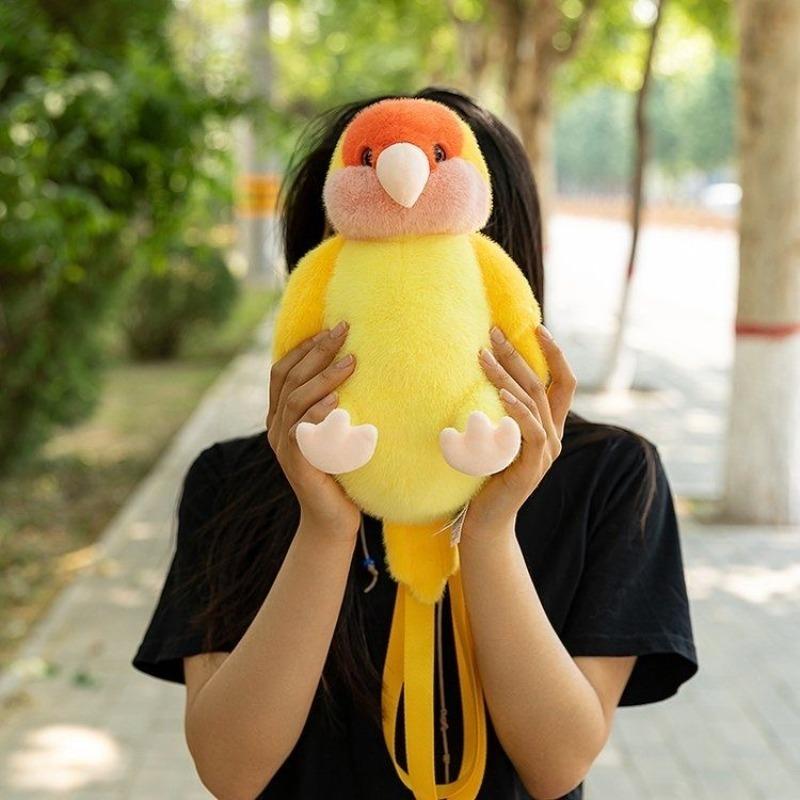 Милые попугайчики Плюшевые Рюкзаки Имитация Птицы Плюшевая Кукла Сумка Каваи Детская Сумка Через Плечо Модный Рюкзак Сумка Подарки для Женщин