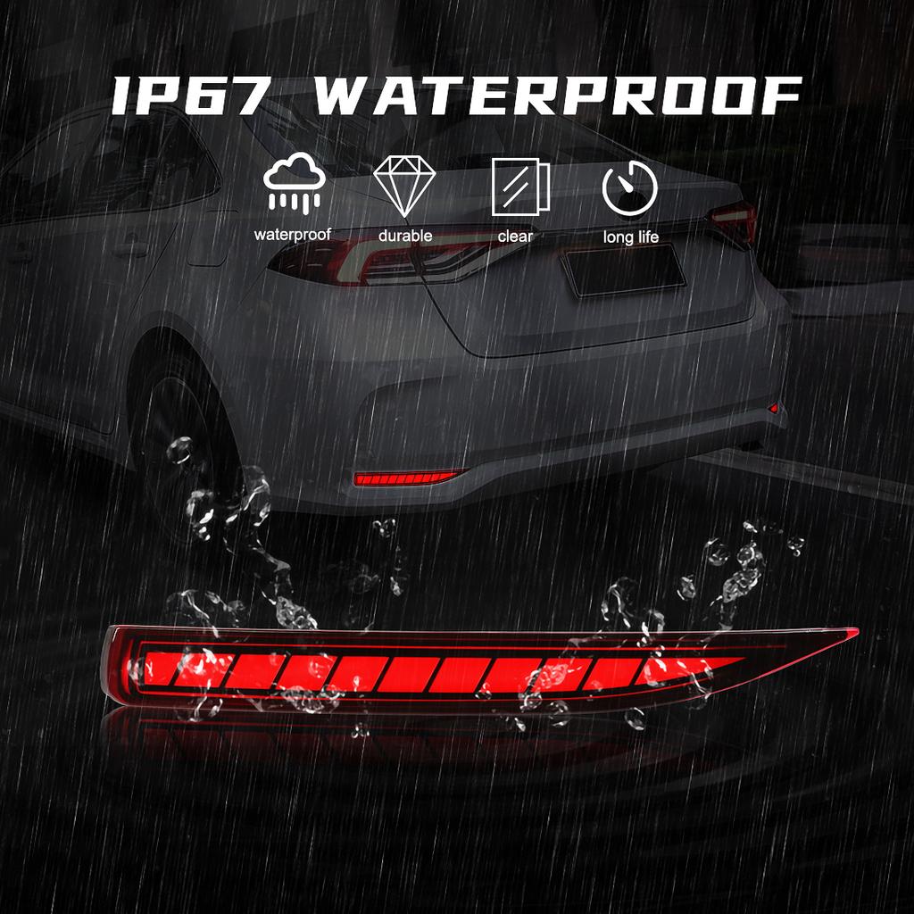 LED Rear Bumper Reflector Light For Toyota Corolla Altis 2019 2020 2025 2025 Warn Brake Dynamic Turn Signal Fog Lights Rear