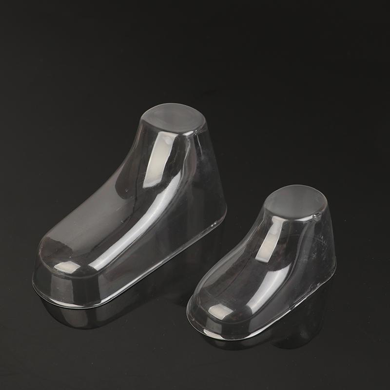 10Pcs Clear Pvc Child Booties Showcase Support Frame Feet Plastic Shoe Mold Baby Shoe Stretcher Socks Display Stand