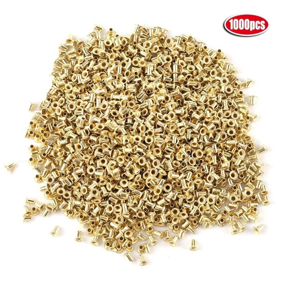 1000Pcs Sturdy Beehive Frame Eyelets Pure Copper Brass Frame Eyelets Beekeepers