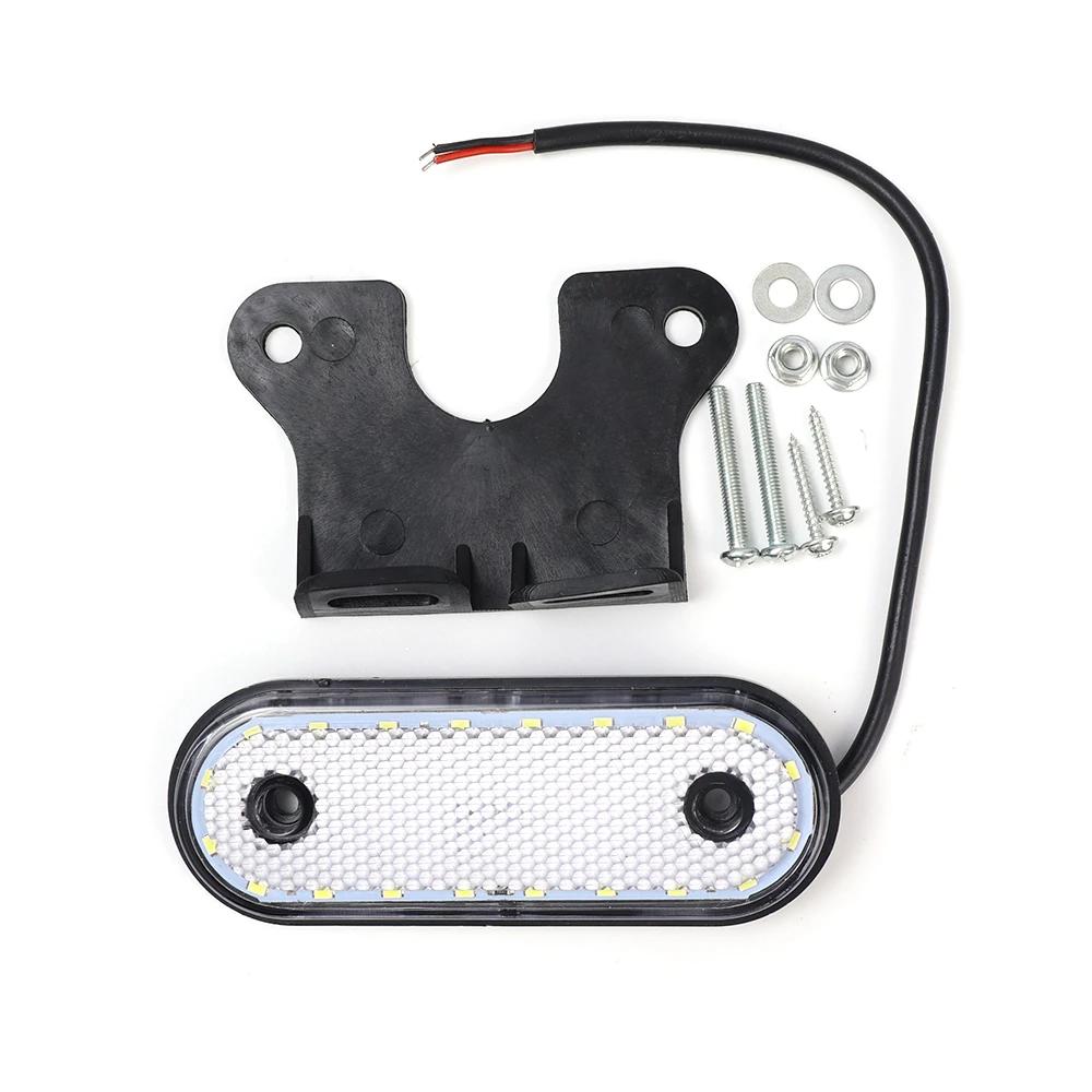 20 светодиодных габаритных фонарей для грузовиков с кронштейном, габаритные фонари для прицепов, тягачей, фургонов, габаритные фонари, сигнальная лампа, внешняя лампа 12 В-24 В