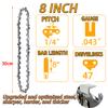 8 Inch 47 DL/48 DL Gardening Tool Chain Guide Electric Chainsaw Chains and Guide Used for Logging and Pruning Chainsaw Parts
