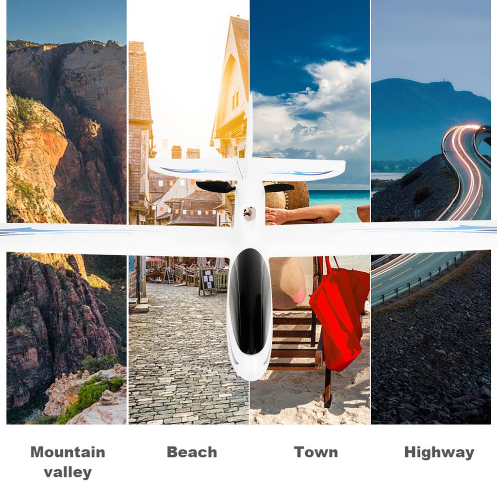 F959S 2.4G 3-канальный 6-осевой гироскоп RC самолет с фиксированным крылом самолет на радиоуправлении(синий )