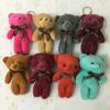 10CM Wedding Bear Stuffed Plush Toy Accessories Plush Toy Bear Key Chain Plush Toy