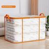 Dust-proof Folding Storage Baskets Transparent Clothes Storage Bins  for Cupboard