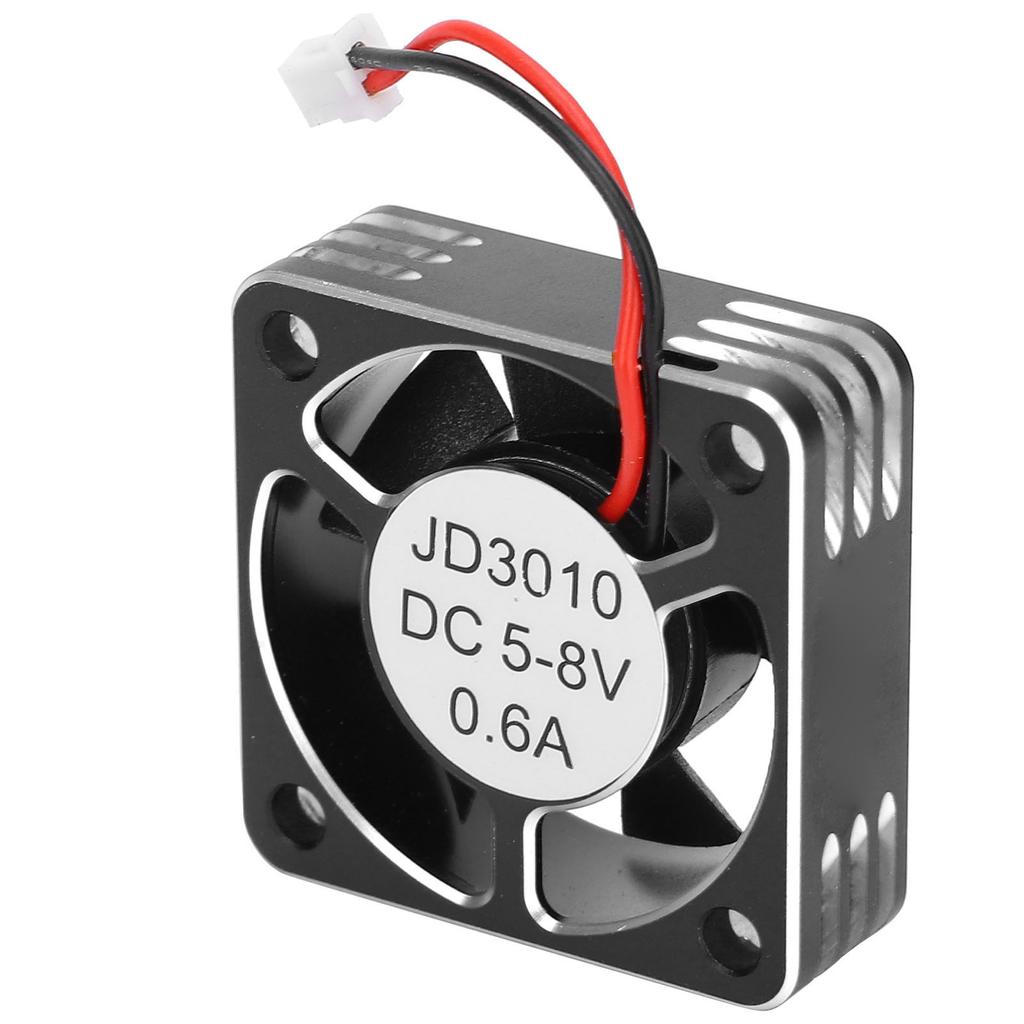 SURPASSHOBBY Электрический охлаждающий вентилятор для двигателя 30x30мм 28000 об/мин 58В Подходит для 1 10 1 12 1 8 RC автомобиля(Черное серебро )