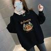 Autumn Plus Size Spring Autumn Loose Round Neck Sweatshirt Without Velvet Pounds Women's Top