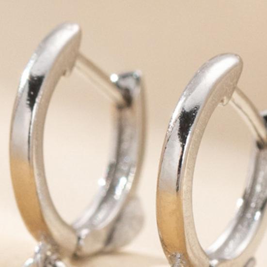 1 пара сережек-капель, геометрические кубические цирконии, полированный металл, легкие серьги-хаги с гладкой поверхностью, для повседневной носки, вечеринок, свиданий