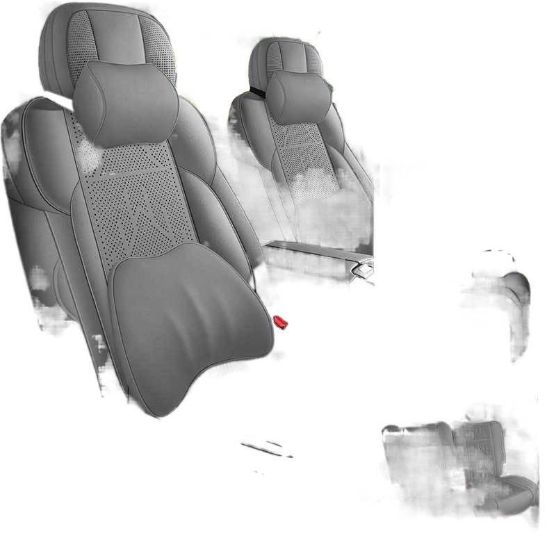 25 JiKe 009 Всесезонная замшевая подушка на сиденье автомобиля с полным покрытием и вентиляцией для шестого и седьмого рядов