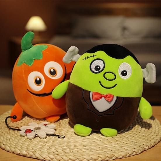 Забавные Хэллоуинские монстры, игрушка-зомби, мультяшная тыква, череп, мягкая летучая мышь, кукла ужасов, плюшевая игрушка, украшение для Хэллоуина