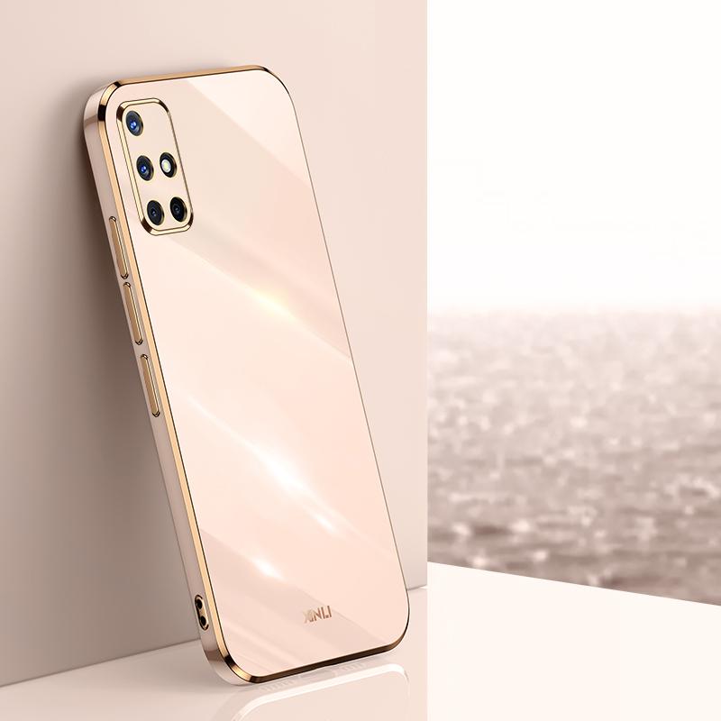 Для Samsung Galaxy A51 4G Чехол Роскошный Квадратный Гальванизированный SM-A515F, SM-A515F/DSN Чехол для телефона Ударопрочная Силиконовая Задняя Крышка Fundas