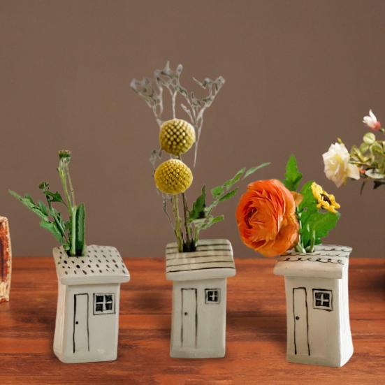 Ваза для цветов, настольное украшение, мини-смола, домашняя ваза для размножения, домашняя и уличная, настоящий держатель для сушеных цветов, цветочная композиция