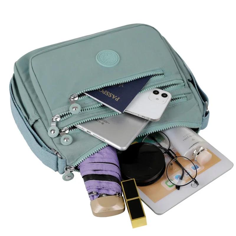 Женская сумка-мессенджер большой емкости через плечо, модная косметичка из полиэстера, простая и универсальная сумка, сумка через плечо, кошельки