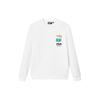 Fila X Pepe Shimada Casual Logo Print Pullover Sweatshirt Men Sweatshirt Standard-White F11M133298F-WT