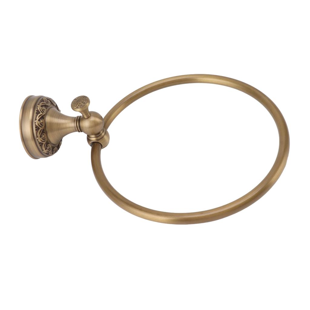 Bath Towel Ring Copper Round Wall Mounted Hand Shower Towel Holder Rack for Bathroom 980830
