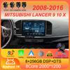 9Inch Android 14 For MITSUBISHI LANCER  10 X 2008 2009 2010 2011 - 2016 Car Radio Stereo Audio GPS Player Carplay Auto Screen