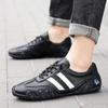 Кожаные туфли для мужчин, люксовый бренд, повседневные кроссовки для ходьбы, мужская мода, белые мокасины, удобная спортивная обувь