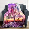 1pc Personalized Name GTA Blanket, Gift, for Men and Women, Soft Blanket, Good for Sofa Bed Couch Travel, Lightweight Flannel Blanket