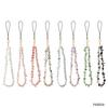 Fashion Colorful Gravel Mobile Phone Chain Women Stone Beaded Anti-Lost Strap Lanyard Charm Hanging Chain Keychain Keycord