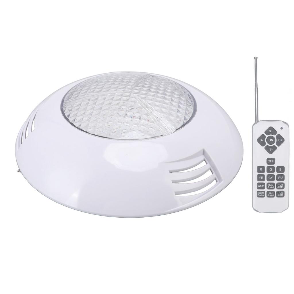 Светодиодные светильники для бассейна AC12V RGB с дистанционным управлением IP68 Водонепроницаемый Высокая пропускаемость Прочный ABS PC Аквариум