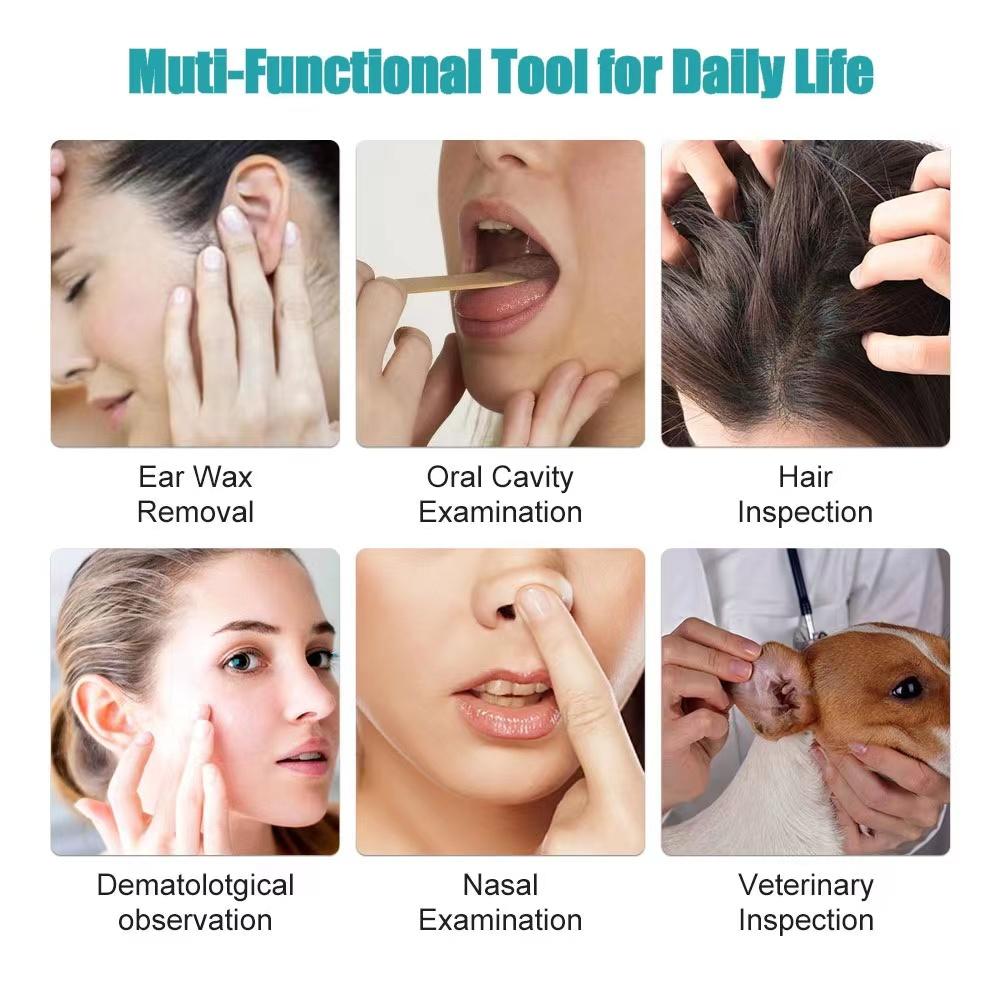 HD 1080P Беспроводной очиститель ушей с подключением Wi-Fi для iPhone, iPad и Android