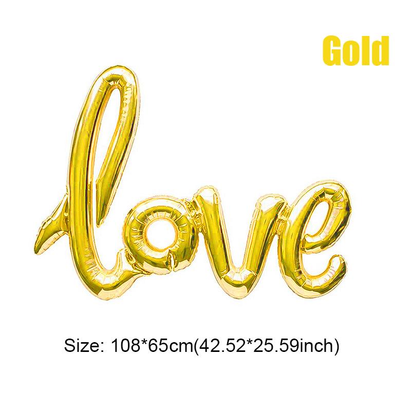 Красные лигатуры Письмо любви Фольгированный шар Свадьба День святого Валентина Юбилей Вечеринка Украшение Жена Любимый Романтический реквизит Подарок-сюрприз