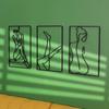 Modern Simple Abstract Female Line Decoration Background Wall Living Room Wall Decoration Hanging Painting Metal Material