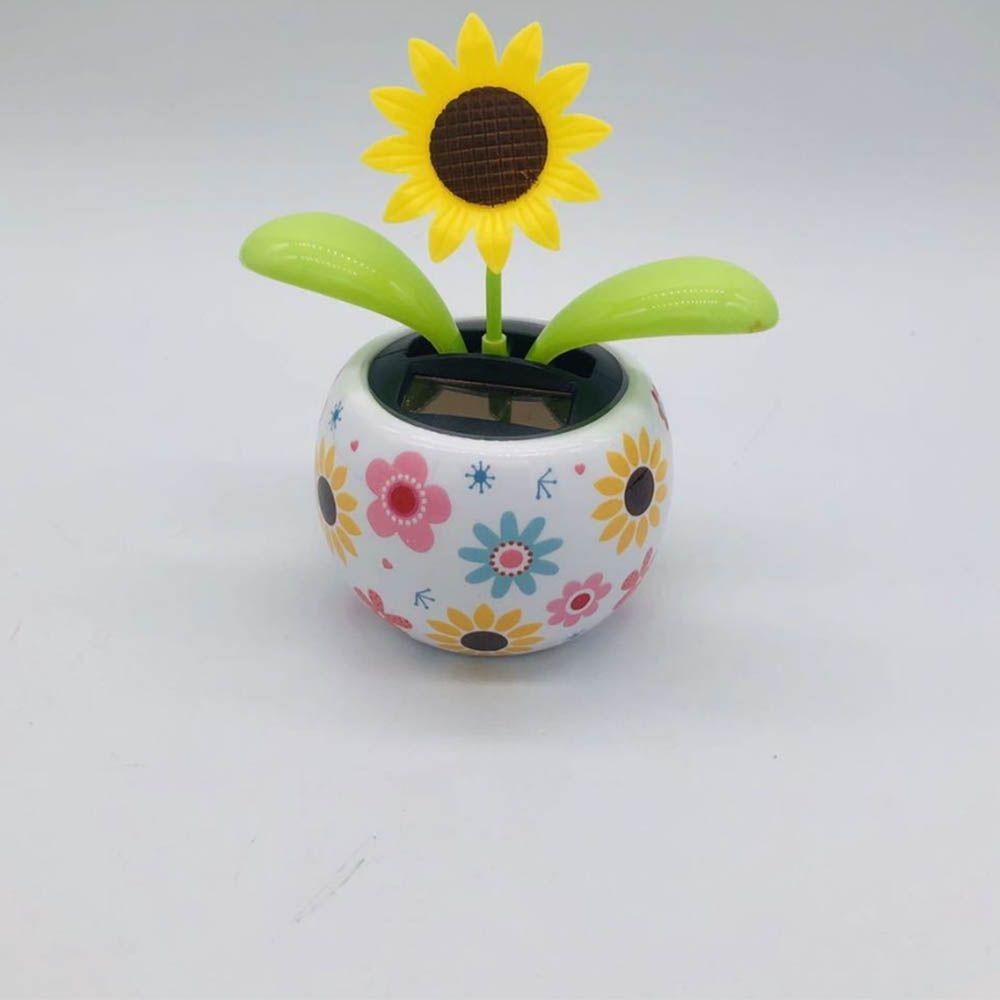 Модные украшения для автомобилей Детские рождественские подарки Игрушки Стол Солнечная энергия Танцующий цветок