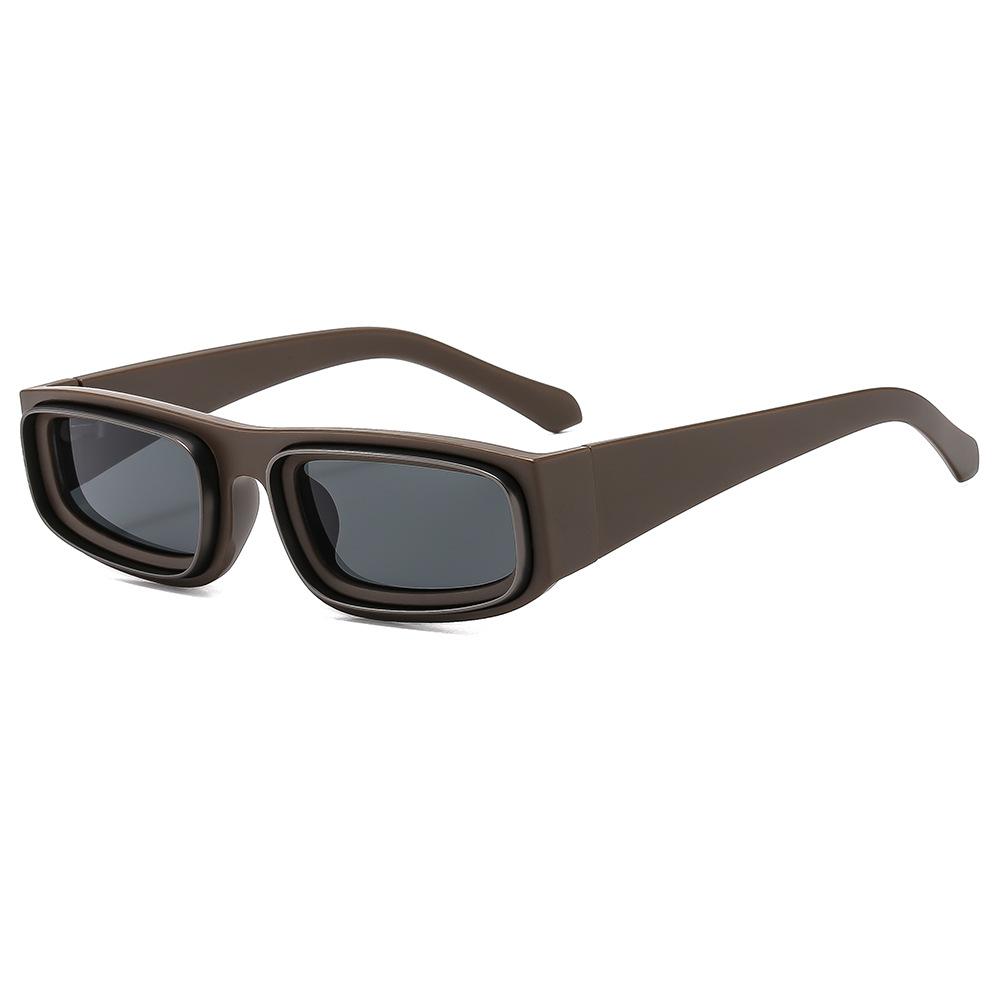 Fashion Small Rectangle Sunglasses for Men Women Vintage Brand Design Yellow Orange Eyewear Shades UV400 Sunglasses