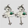 Винтажные Изысканные Серьги-подвески с Ручной Резьбой в Виде Танцующей Девушки для Женщин Креативные Богемные Подвески Ювелирные Аксессуары Ремесла