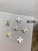 Nail Accessories Zircon Metal Diamond Snowflake Fortune Beads High Speed Rotating Shiny Kawaii Rhinestone for New Year Decor