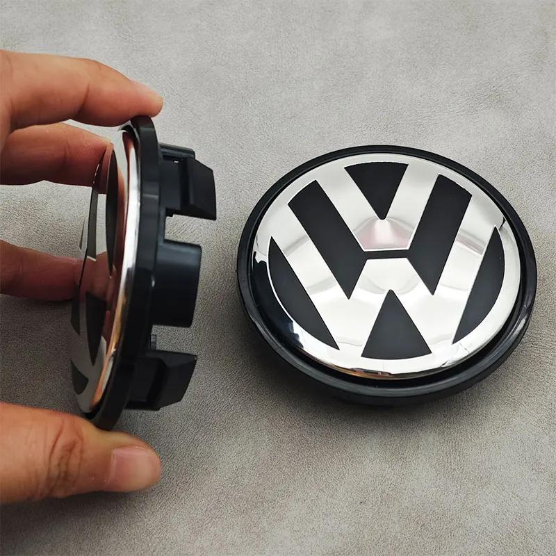 2026 Hot Emblems For VW Volkswagen Jetta MK5 Golf 4pcs/set 65mm Car Wheel Center Caps Rim Hub Caps For Volkswagen VW Golf 6 Pass