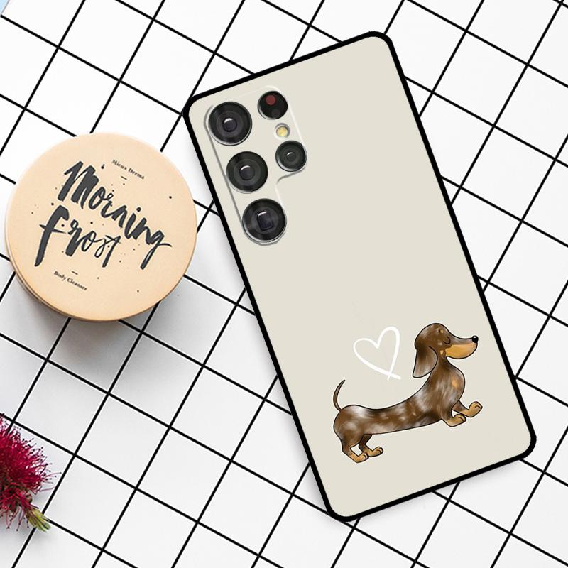 Чехол DACHSHUND для Samsung Galaxy S23 S21 S22 Ultra S8 S9 S10 Note 10 Plus Note 20 Ultra S20 FE