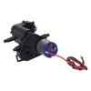 RC Car Gearbox Plastic Copper RC Car Transmission Box Replacement for Unimog Black