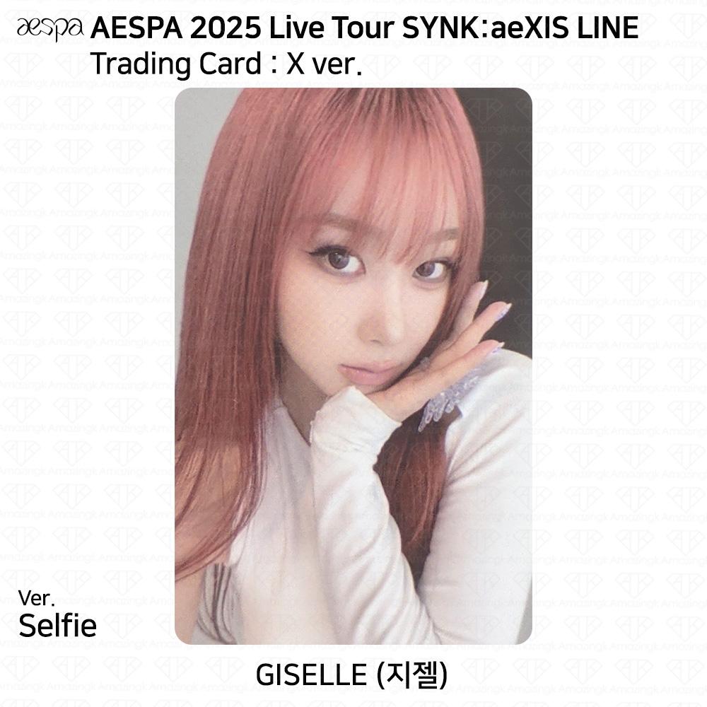 aespa 2025 Живой тур SYNK:aeXIS LINE Официальный MD Торговая карточка KARINA WINTER KPOP