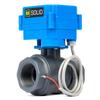 U.S. Solid Electric Ball Valve 9-36V AC/DC Electric Ball Valve, 2-Wire Automatic Return, Two