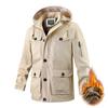 Winter Cargo Parkas Men Warm Thick Jacket Coats Fashion Casual Winter Jacket Hooded Thicken Fleece Windbreaker Coats