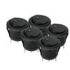 5 Pieces Car Pushbutton Switch 12V ON/OFF Luminescence Toggle Switches Round Rocker Dot Switch LED Light Waterproof