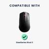 kwmobile Mouse Grip Compatible with SteelSeries Rival 3 Grip Tape Thick Black - Anti-Slip Pre-cut 0.5mm