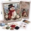 Fabric Based Christmas Fabric Poke Art Kit 3D Design Needle Punch Art  Christmas Decorating