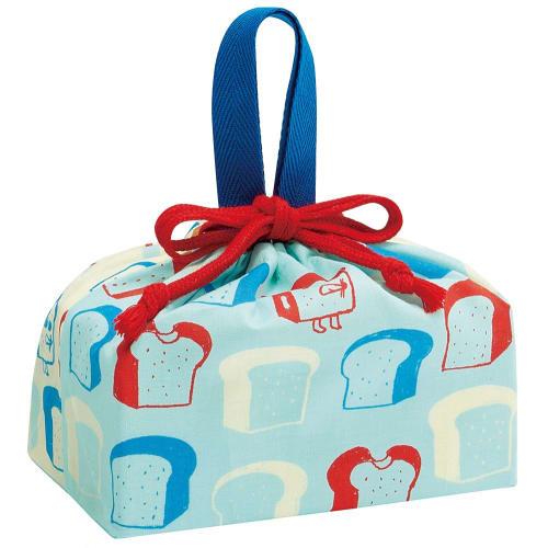 Skater Children's Drawstring Lunch Bag, Made in Japan, Bread Thief Design, KB7-A, for Boys and Girls