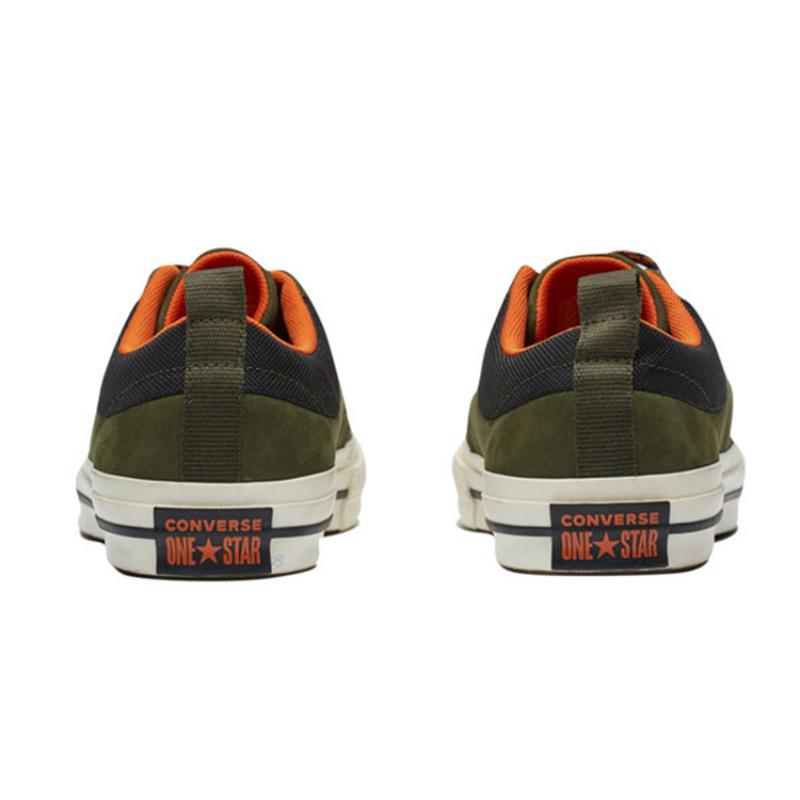 Converse One Star Non-slip and Wear-resistant Low-top Board Shoes for Men and Women In Dark Green